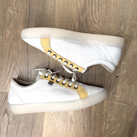 Softino by Fly London White and Yellow Sneakers size 40 us size 9 - Picture 4 of 6